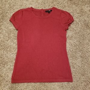 Banana Republic Red Knit Top PXS